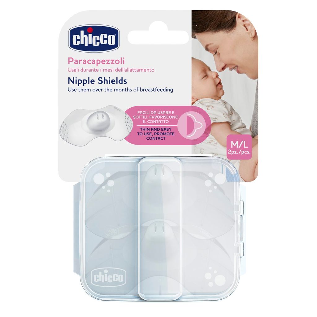 фото упаковки Chicco накладки для кормления защитные силиконовые