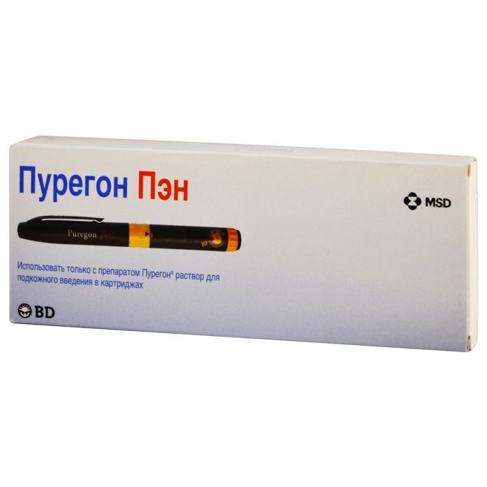 фото упаковки Пурегон Пэн ручка-инжектор для введения лекарственных средств