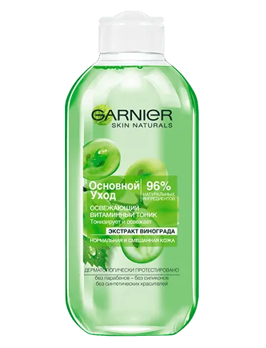 фото упаковки Garnier Skin Naturals Тоник для лица освежающий с экстрактом винограда