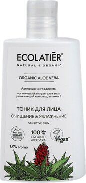 фото упаковки Ecolatier green aloe vera тоник для лица очищение и увлажнение