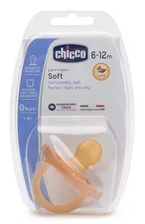 фото упаковки Chicco Physio Soft Пустышка латексная ортодонтическая 6-12 мес