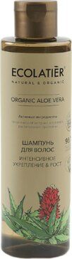 фото упаковки Ecolatier green aloe vera шампунь для волос интенсивное укрепление и рост