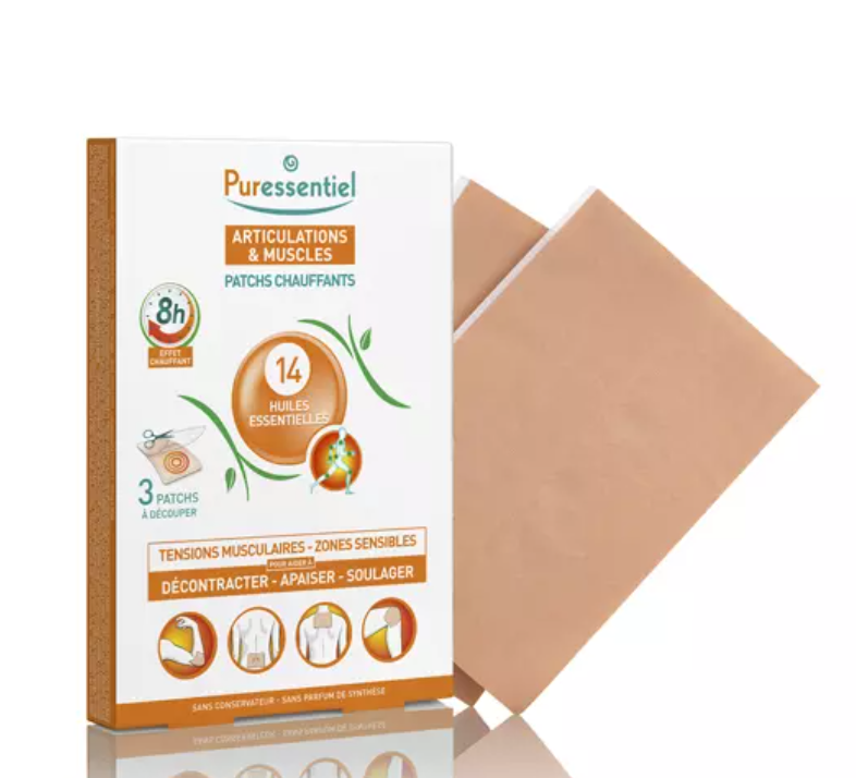 фото упаковки Puressentiel Патчи разогревающие 14 эфирных масел