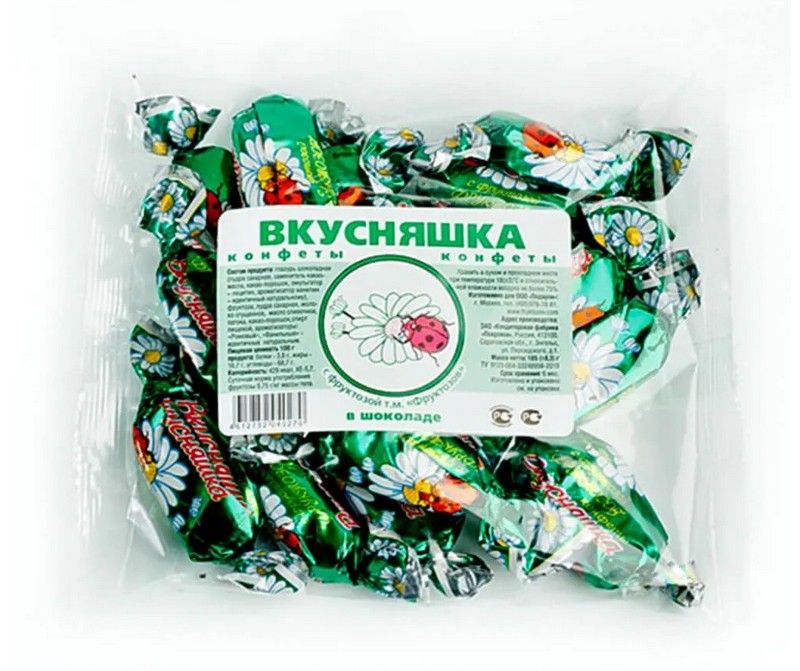 Конфеты Вкусняшка на фруктозе, конфеты, 185 г, 1 шт.