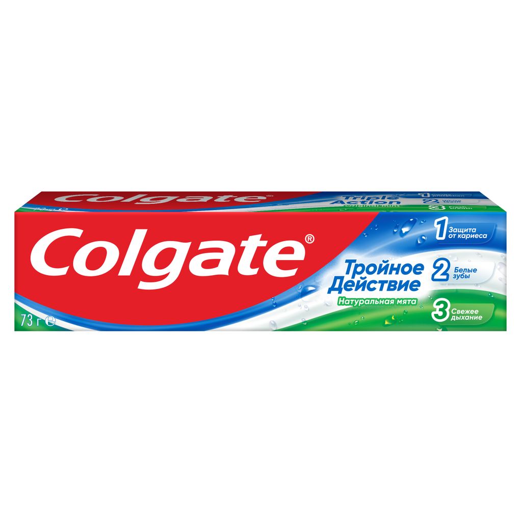 Colgate Тройное Действие зубная паста, паста зубная, 50 мл, 1 шт.