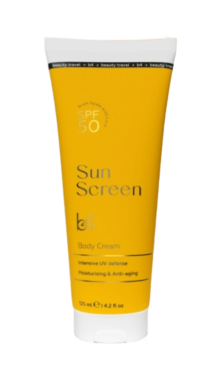 фото упаковки b4 Sun Screen крем солнцезащитный для тела