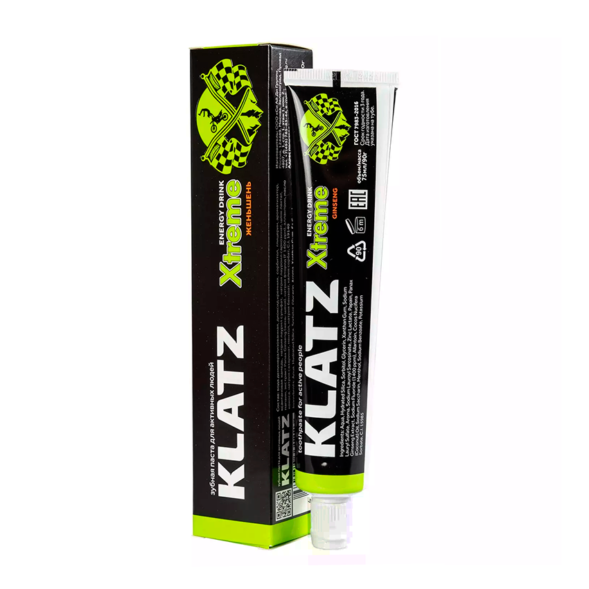 фото упаковки Klatz X-treme Energy drink Зубная паста для активных людей