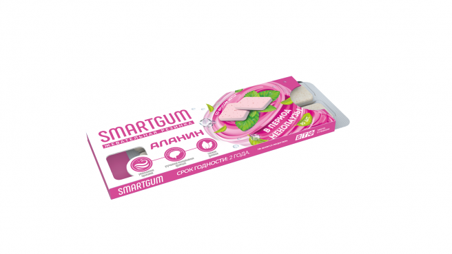 фото упаковки Smartgum Аланин В период менопаузы мята