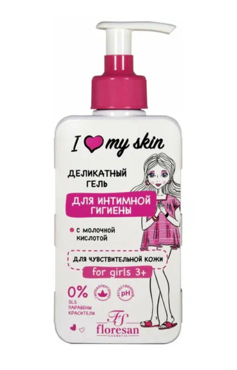 фото упаковки Floresan I love my skin Деликатный гель для интимной гигиены