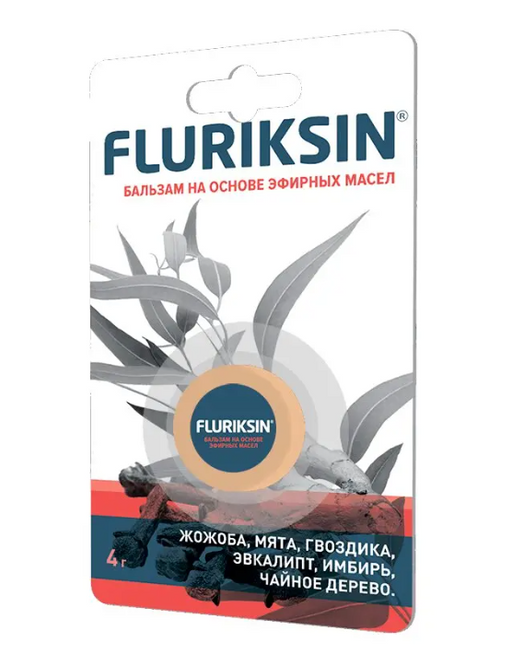 Флюриксин Бальзам на основе эфирных масел, бальзам, для наружного применения, 4 г, 1 шт.