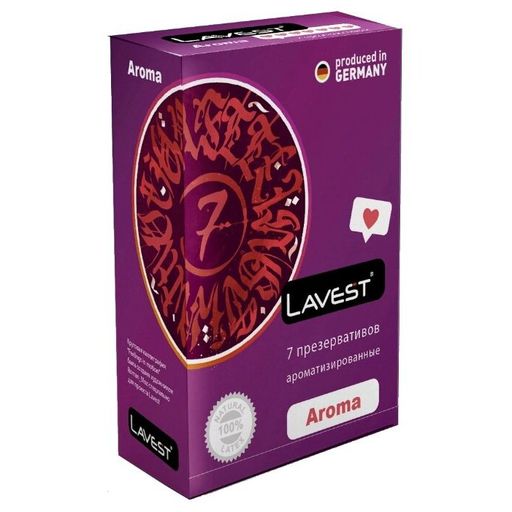 Lavest Aroma Презервативы ароматизированные, презерватив, 7 шт.