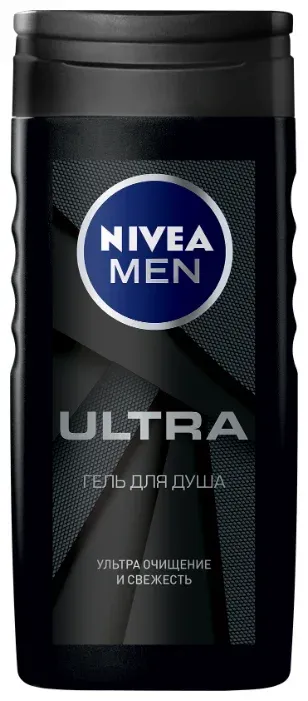 Nivea Men Ultra Гель для душа, гель для душа, 250 мл, 1 шт.
