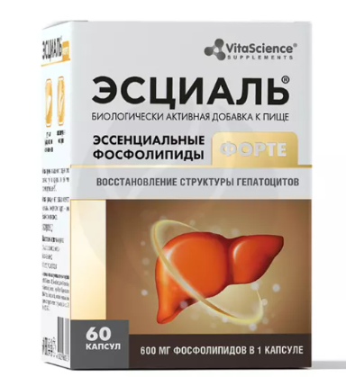 Vitascience Эсциаль форте, капсулы, 60 шт.