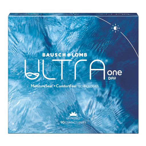 Ultra One Day Мягкие контактные линзы, -1.25, 8.6, 90 шт.