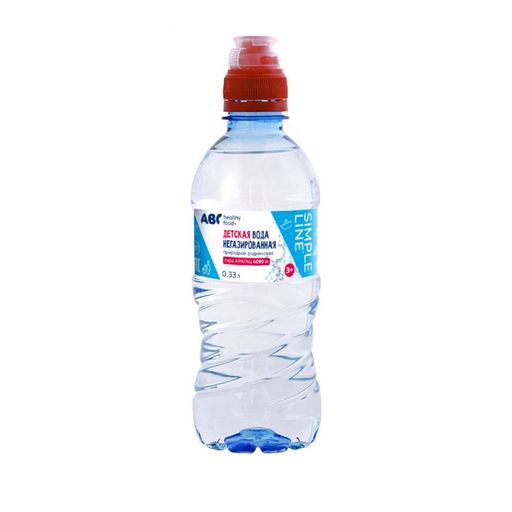 АВС хэлси фуд вода питьевая негазированная, вода питьевая негазированная, для детей с рождения, 0.33 л, 1 шт.