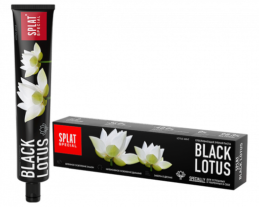 Splat Special Зубная паста Black lotus, без фтора, паста зубная, 75 мл, 1 шт.