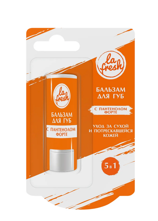 La Fresh Бальзам для губ пантенол форте, бальзам для губ, с маслом ши, 3,6 г, 1 шт.