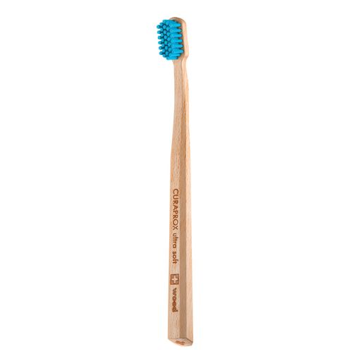 Curaprox CS Wood Щетка зубная ультрамягкая с деревянной ручкой, щетка зубная, 1 шт.