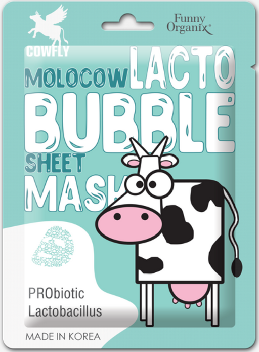 Funny Organix Lacto bubble Molocow Маска пузырьковая, с пребиотиками, 25 г, 1 шт.