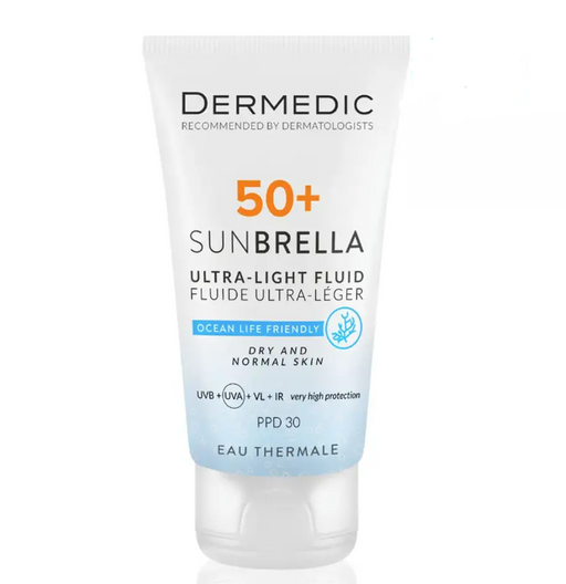 Dermedic Sunbrella Флюид ультра-легкий для лица, SPF50, флюид, для сухой и нормальной кожи, 40 мл, 1 шт.