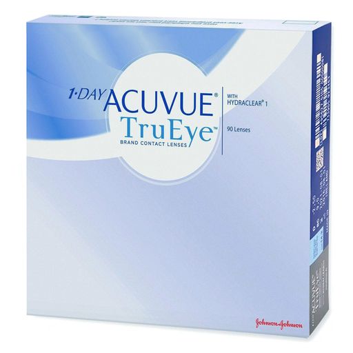 1-Day Acuvue TruEye Линзы контактные Однодневные, BC=8,5 d=14,2, D(-4.50), стерильно, 90 шт.