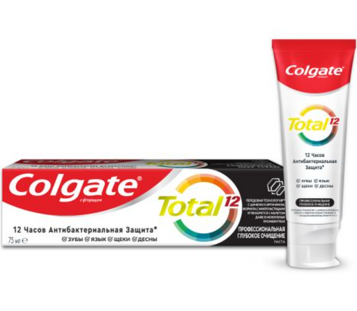 Colgate Total 12 Паста зубная Профессиональное глубокое очищение, паста зубная, 75 мл, 1 шт.